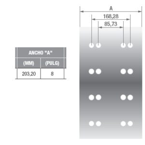 FCA33SA - Cintas para patín de freno medida: 0 - Estandar