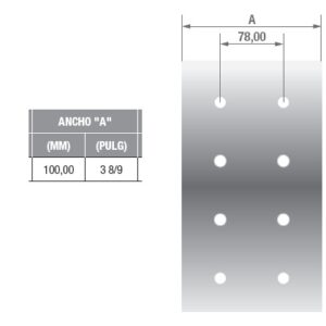 FFD58SA - Cintas para patín de freno medida: 0 - Estandar