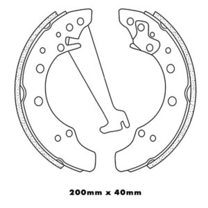 FRA-B562 - Patin de Freno Nuevo con palanca 0 - Estandar