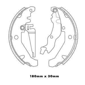 FRA-B985 - Patin de Freno Nuevo con palanca 0 - Estandar
