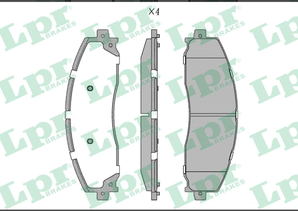 LPR05P5267 - Pastillas de Freno Trasero