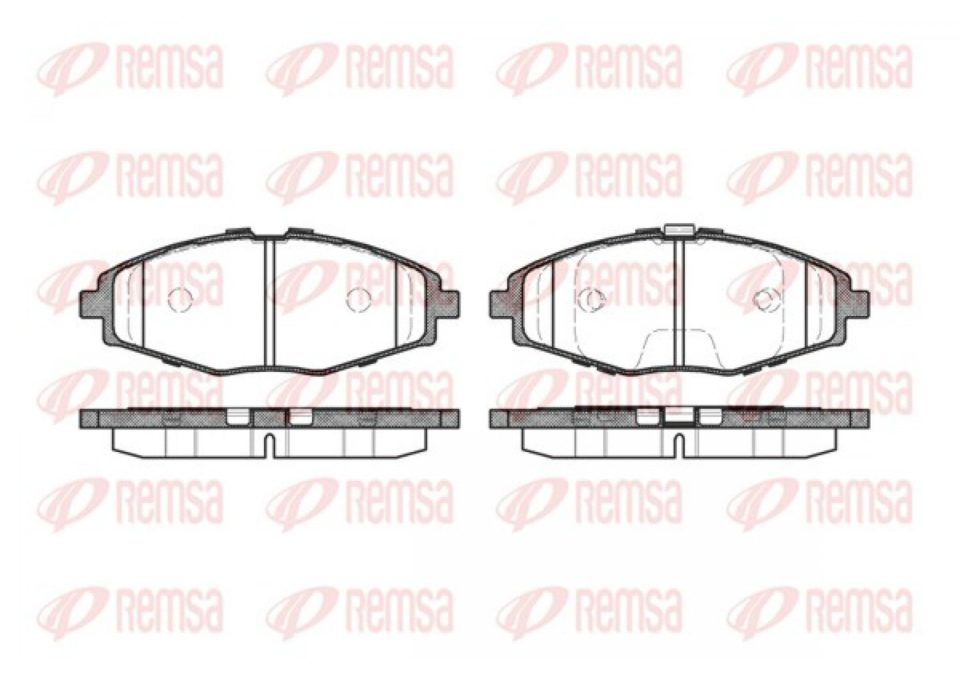 REMSA0696-00 - Juego de Pastillas de Freno (x4) Delantero