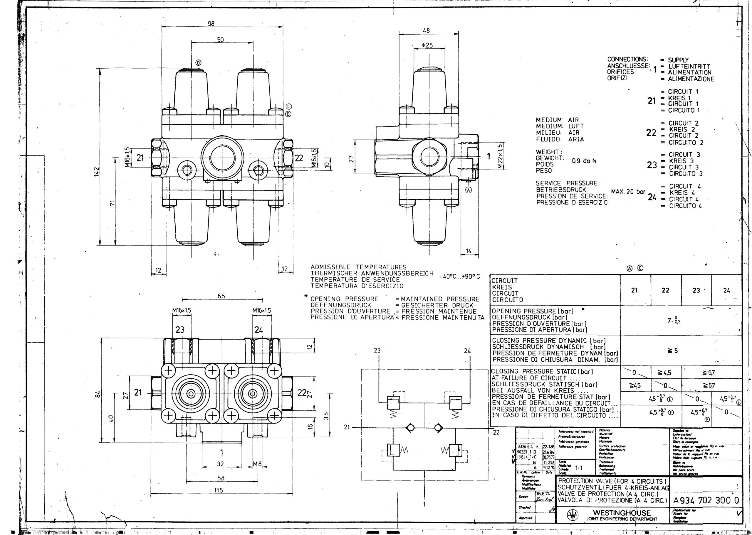 TKL-29016A - Frenos de Aire - Válvulas protectoras - Imagen 2